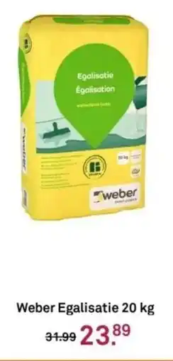 Karwei Weber Egalisatie aanbieding