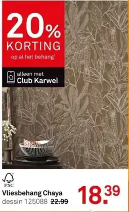 Karwei Vliesbehang Chaya aanbieding