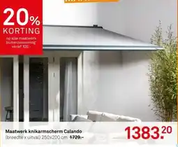 Maatwerk knikarmscherm Calando