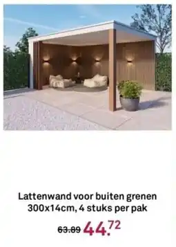 Karwei Lattenwand voor buiten grenen aanbieding