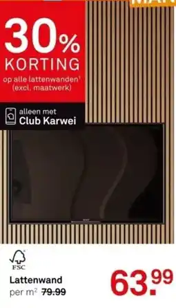 Karwei Lattenwand aanbieding