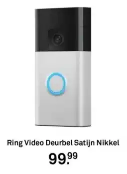 Karwei Ring Video Deurbel Satijn Nikkel aanbieding