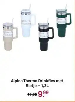Karwei Alpina Thermo Drinkfles met Rietje aanbieding