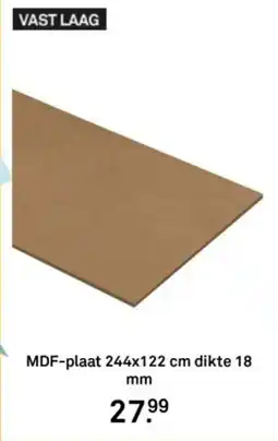 Karwei MDF-plaat dikte aanbieding