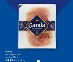 OKay Ganda gedroogde ham sneden 80 g aanbieding