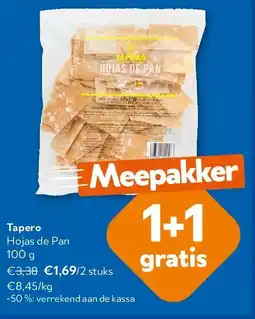 OKay Tapero Hojas de Pan 100 g aanbieding