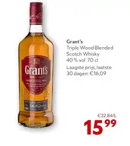 OKay Grant’s Triple Wood Blended Scotch Whisky aanbieding