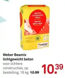 Weber Beamix lichtgewicht beton