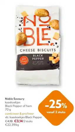 OKay Noble Savoury kaaskoekjes Black Pepper aanbieding