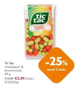 Tic Tac sinaasappel- & limoensmaak 49 g