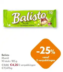 OKay Balisto Muesli 10 stuks 185 g aanbieding