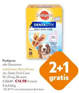OKay Pedigree Daily Oral Care 10-25 kg 28 stuks aanbieding