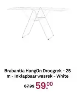 Karwei Brabantia HangOn Droogrek Inklapbaar wasrek White aanbieding