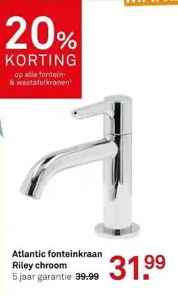 Karwei Atlantic fonteinkraan Riley chroom aanbieding