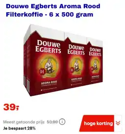 Bol.com Douwe Egberts Aroma Rood Filterkoffie aanbieding
