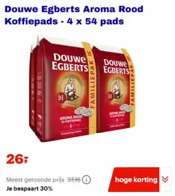 Bol.com Douwe Egberts Aroma Rood Koffiepads aanbieding