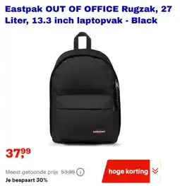 Bol.com Eastpak Out of Office Rugzak, laptopvak Black aanbieding