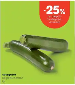 Spar courgette aanbieding