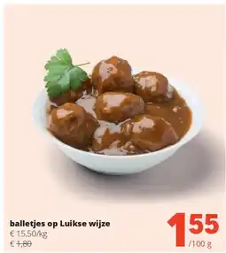 Spar balletjes op Luikse wijze aanbieding
