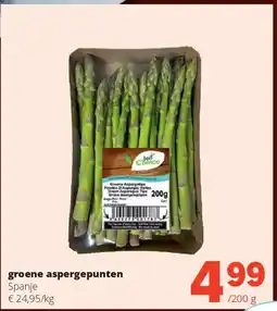 Spar groene aspergepunten Spanje aanbieding