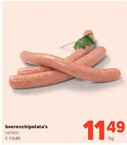 Spar boerenchipolata’s varken aanbieding