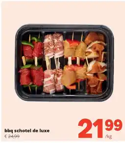 Spar bbq schotel de luxe aanbieding