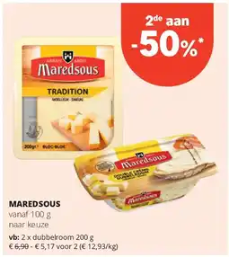 Spar MAREDSOUS dubbelroom 200 g aanbieding