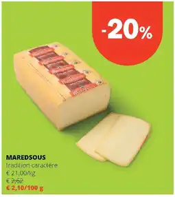 Spar MAREDSOUS tradition caractère aanbieding