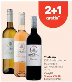 Spar Thalassa IGP Vin de pays de l’Atlantique wit, rosé of rood 75 cl aanbieding