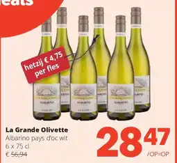 Spar La Grande Olivette Albarino pays d’oc wit 6 x 75 cl aanbieding