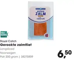 Hanos Royal Catch Gerookte zalmfilet aanbieding