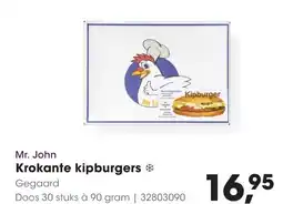 Hanos Mr. John Krokante kipburgers aanbieding