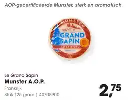 Le Grand Sapin Munster A.O.P.