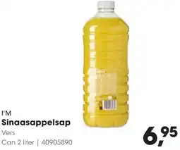 Hanos I'M Sinaasappelsap aanbieding