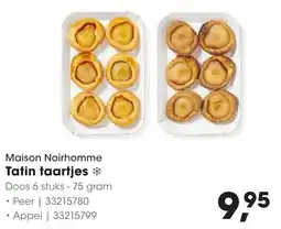 Hanos Maison Noirhomme Tatin taartjes aanbieding