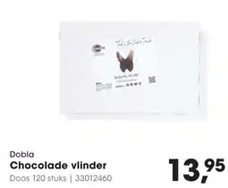 Hanos Dobla Chocolade vlinder aanbieding