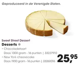 Hanos Sweet Street Desserts aanbieding