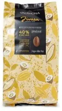 Hanos Valrhona chocolade fèves jivara lactee 40% aanbieding