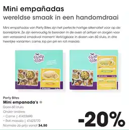 Hanos Party bites mini empanada's aanbieding