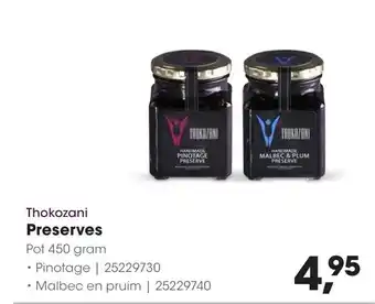 Hanos Thokozani Preserves aanbieding