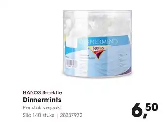 Hanos Hanos selektie dinnermints aanbieding