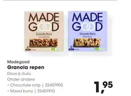 Hanos Madegood granola repen aanbieding