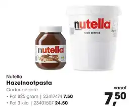 Hanos Nutella Hazelnootpasta aanbieding