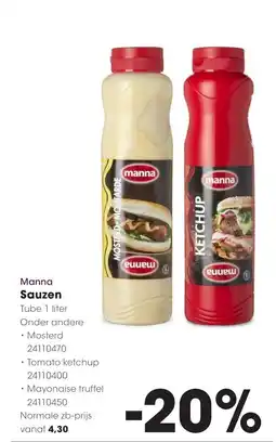 Hanos Manna Sauzen aanbieding