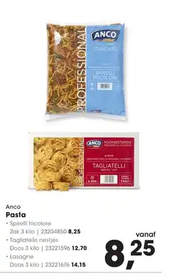 Hanos Anco Pasta aanbieding