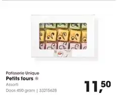 Hanos Patisserie unique petits fours aanbieding