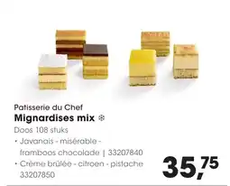 Hanos Patisserie du Chef Mignardises mix aanbieding