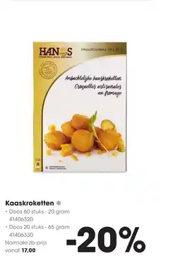 Hanos Kaaskroketten aanbieding