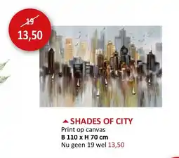 Weba SHADES OF CITY aanbieding