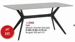 Weba ZINS aanbieding